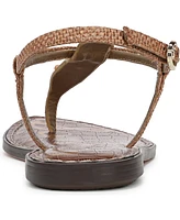 Sam Edelman Women's Gigi Stone T-Strap Flat Sandals