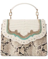 Brahmin Small Hallie Leather Satchel