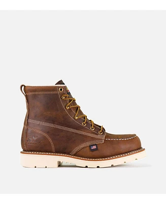 Thorogood Men's American Heritage 6" Steel Toe Work Boots for Men