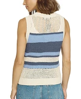 Central Park West Women's Textured Stripe Tank Top