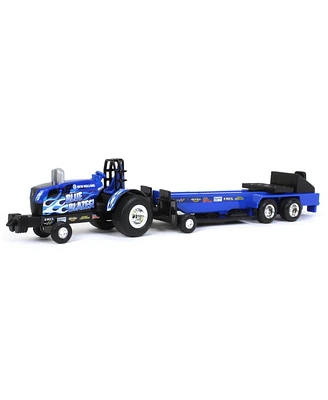 1/64 New Holland "Blue Blazes" Pulling Tractor with Pulling Sled