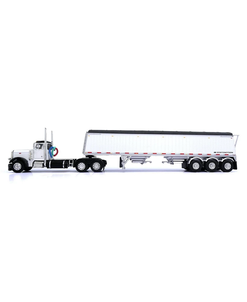 First Gear Dcp 1/64 & Peterbilt 379 Day Cab with Lode King Grain Trailer 60