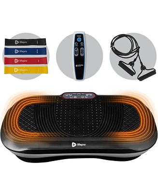 LifePro Waver Vibration Plate Exercise Machine – Full-Body Vibration Platform with Loop Bands for Muscle Activation, Strength Training & Toning