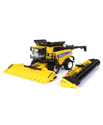 Ertl 1/64 Prestige New Holland CR9.90 Combine With Folding Cornhead & Draper Header, One Time Production 45th Anniversary