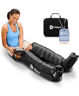 LifePro Air Compression Recovery System with Heat – 8-Chamber Full Leg Massager for Calf, Thigh & Foot – Air Massage Wraps for Circulati