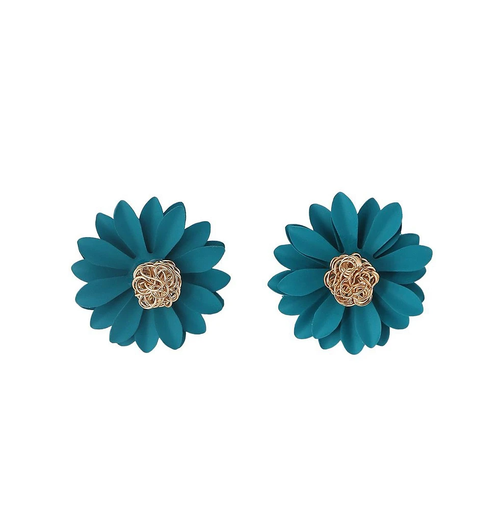 Sohi Women's Sunflower Stud Earrings