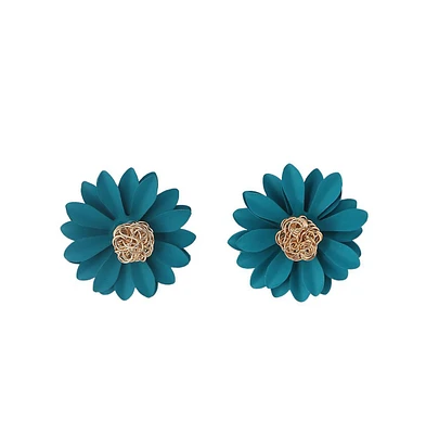 Sohi Women's Sunflower Stud Earrings