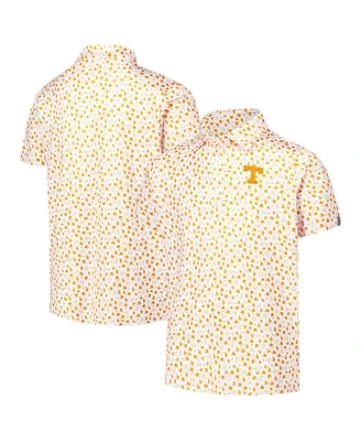 Garb Big Boys and Girls White Tennessee Volunteers Earnest Allover Print Polo Shirt