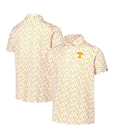 Garb Big Boys and Girls White Tennessee Volunteers Earnest Allover Print Polo Shirt