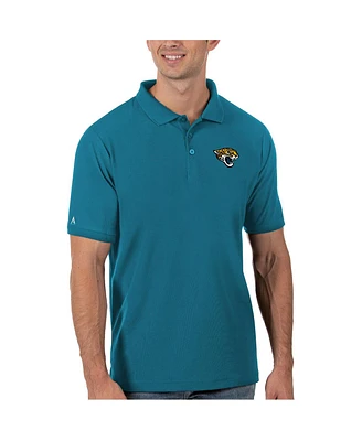 Antigua Men's Teal Jacksonville Jaguars Legacy Pique Polo Shirt