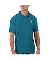 Antigua Men's Teal Jacksonville Jaguars Legacy Pique Polo Shirt