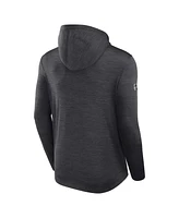 Fanatics Men's Heather Charcoal Pittsburgh Penguins Authentic Pro Tech Pullover Hoodie