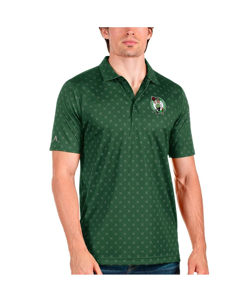 Antigua Men's Kelly Green Boston Celtics Spark Polo Shirt