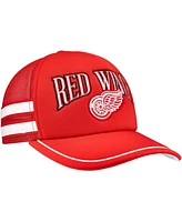 '47 Brand Men's Red Detroit Red Wings Sideband Stripes Trucker Snapback Hat