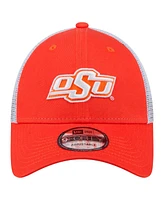 New Era Men's Orange Oklahoma State Cowboys Trucker 9FORTY Adjustable Hat