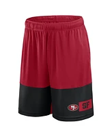 Fanatics Men's Scarlet/Black San Francisco 49ers Big Tall Best of the Best Performance Shorts