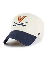 '47 Brand Men's Cream Virginia Cavaliers Grand Stand Clean Up Adjustable Hat