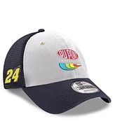New Era Men's Navy Jeff Gordon DuPont Foam A-Frame 9FORTY Trucker Adjustable Hat