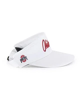 '47 Brand Men's White Ohio State Buckeyes Melbourne Brrr Adjustable Visor Hat