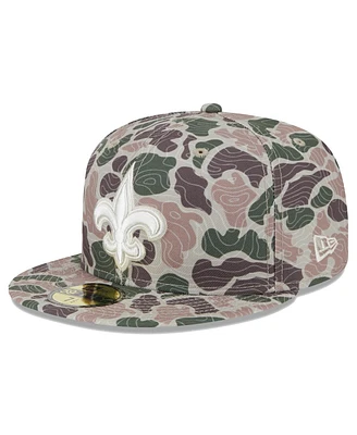 New Era Men's Orleans Saints Geo Camo 59FIFTY Fitted Hat