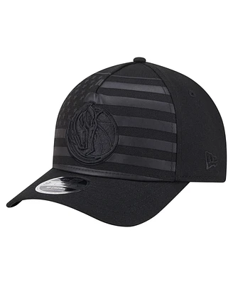 New Era Men's Black Dallas Mavericks Game Day Flag A-Frame 9FORTY Adjustable Hat