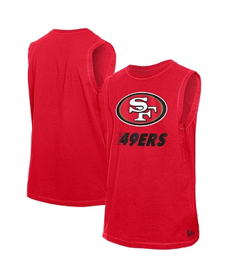 New Era Men's Scarlet San Francisco 49ers Leisure Collection Tank Top
