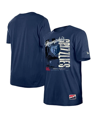 New Era Men's Navy Memphis Grizzlies Distressed Throwback Vintage Color Pack T-Shirt