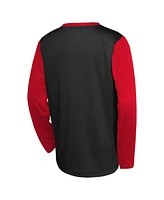 Nike Big Boys and Girls Black Miami Heat 2024/25 City Edition Pregame Performance Long Sleeve Shooting T-Shirt