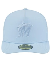 New Era Men's Light Blue Miami Marlins Color Pack A-Frame 59FIFTY Fitted Hat