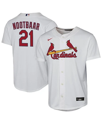 Nike Big Boys and Girls Lars Nootbaar White St. Louis Cardinals Home Replica Player Jersey
