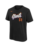 Nike Big Boys and Girls Jung Hoo Lee Black San Francisco Giants Fuse City Connect Name Number T-Shirt