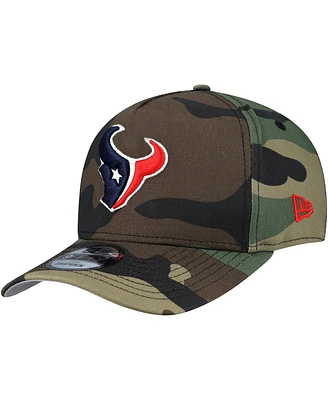 New Era Men's Camo Houston Texans Woodsy 9FIFTY Snapback Hat