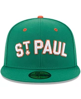 New Era Men's Green St. Paul Saints Theme Nights 59FIFTY Fitted Hat