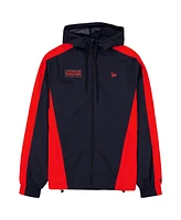 New Era Men's Navy Red Bull Racing Lightweight Full-Zip Hooded Windbreaker Jacket