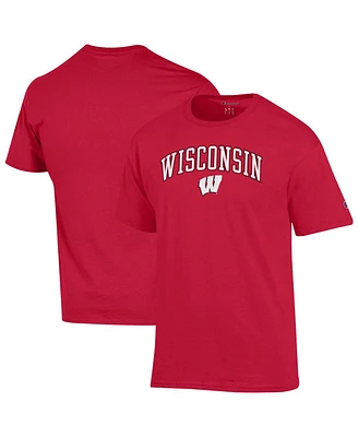 Champion Men's Red Wisconsin Badgers Arch Over Logo T-Shirt