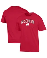 Champion Men's Red Wisconsin Badgers Arch Over Logo T-Shirt