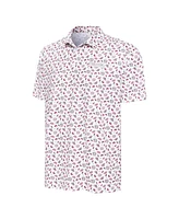 Antigua Men's White Atlanta Braves Independence Day Polo Shirt