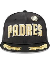 New Era Men's Black San Diego Padres 2025 59FIFTY Day Gold Leaf Fitted Hat