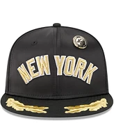 New Era Men's Black York Yankees 2025 59FIFTY Day Gold Leaf Fitted Hat
