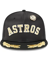 New Era Men's Black Houston Astros 2025 59FIFTY Day Gold Leaf Fitted Hat