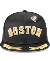 New Era Men's Black Boston Red Sox 2025 59FIFTY Day Gold Leaf Fitted Hat
