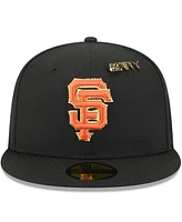 New Era Men's Black San Francisco Giants 2025 59FIFTY Day Fitted with Pins Hat