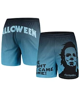 Contenders Clothing Men's Black Halloween the Knife Mesh Active Shorts