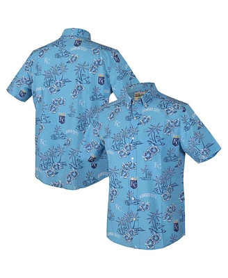 Reyn Spooner Men's Light Blue Kansas City Royals Kekai Performance Button-Up Top