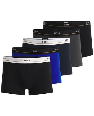 Hugo Boss Men's 5-Pack Essential Trunks