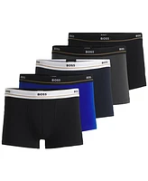 Hugo Boss Men's 5-Pack Essential Trunks