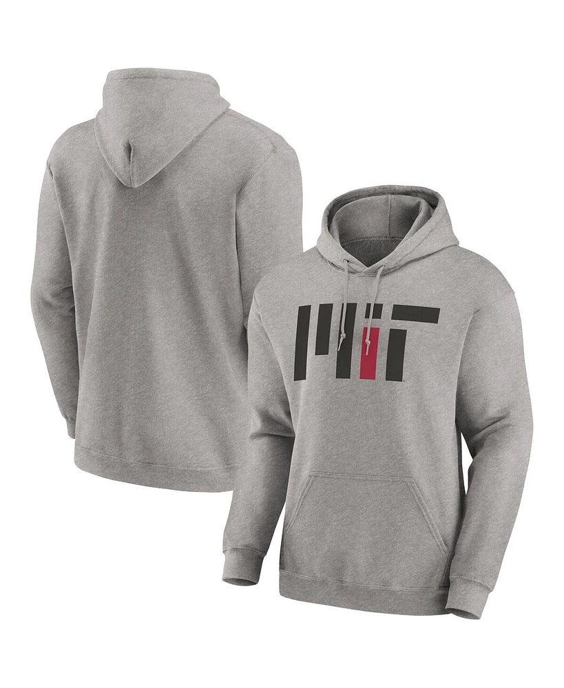 Fanatics Men's Heather Gray Mit Engineers Fleece Pullover Hoodie