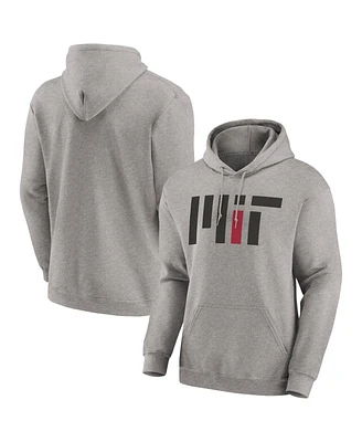 Fanatics Men's Heather Gray Mit Engineers Fleece Pullover Hoodie