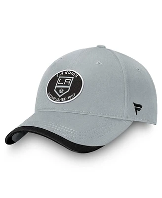 Fanatics Men's Silver Los Angeles Kings Fundament Adjustable Hat