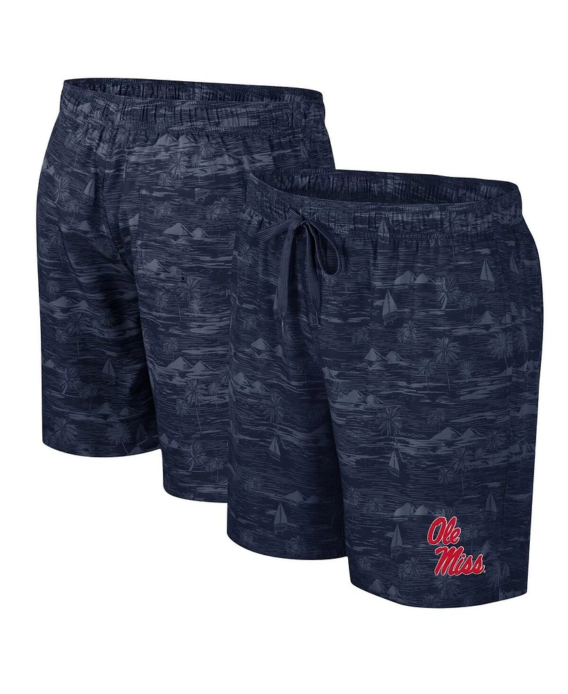 Colosseum Men's Navy Ole Miss Rebels Ozark Swim Shorts